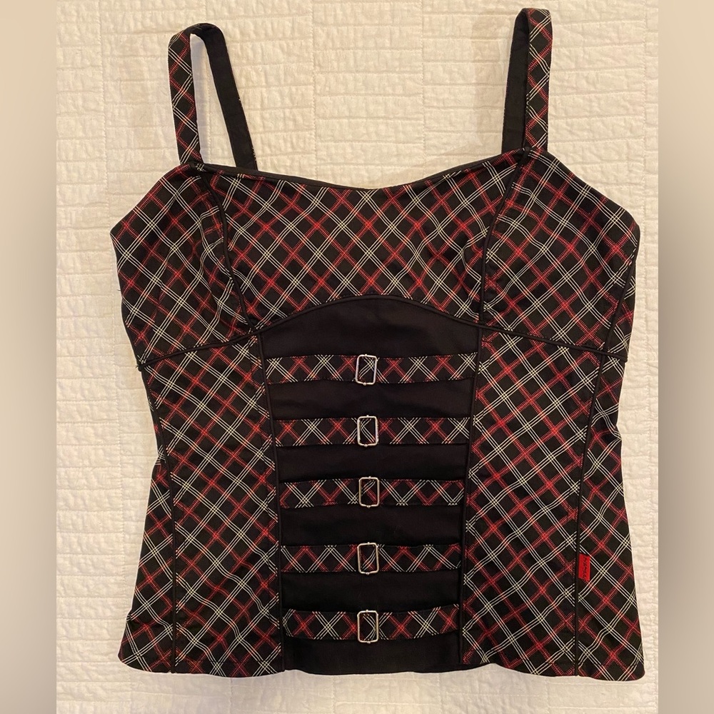 Tripp NYC Vintage Y2K Unique plaid bustier.Like new!!!